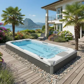 Wellis Schwimmspa Amazonas Grand Prix Life Premium - Semiground Swimspa