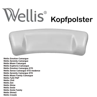 Kopfpolster Wellis Camargue, Serenity Camargue, Miami Camargue, Euphoria Camargue, Emotion Camargue STD, Sence, Serenity Camargue STD, Miami Family Camargue, Fyll2 P&P, Chill, Zen, Shine, Smile, Smile Family, Shine2, Creado