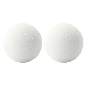 2 Stück EcoClean Wiederverwendbare 3-Zoll Öl Absorbierende Schwammkugeln Für Schwimmbäder, Whirlpools Und Spa - Schwimmende Schwimmbadfilter, Kunststoff, Keine Elektrizität Oder Batterien Erforderlich, Weiß, Unverzichtbares Für Die Schwimmbadpflege | Schw