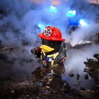 Feuerwehr Duck Badeente Quitschente Resin