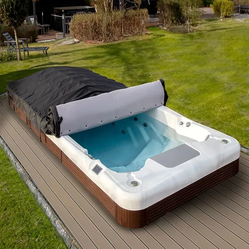 ABDECKUNG POOLDACH DANUBE ROLLCOVER BLACKTEX