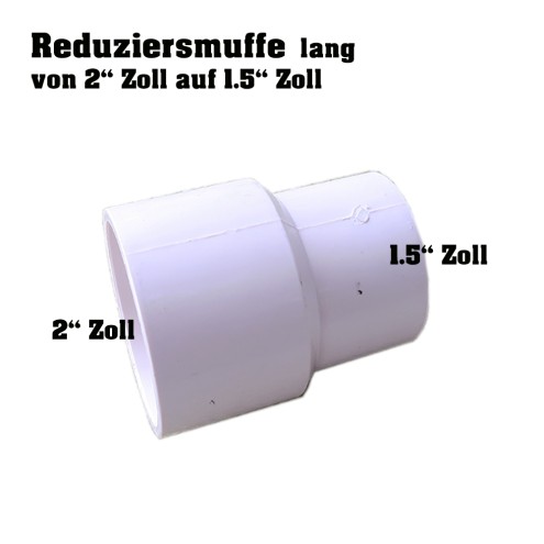 WHIRLPOOL PVC REDUZIERSTÜCK 2 ZOLL AUF 1.5 ZOLL
