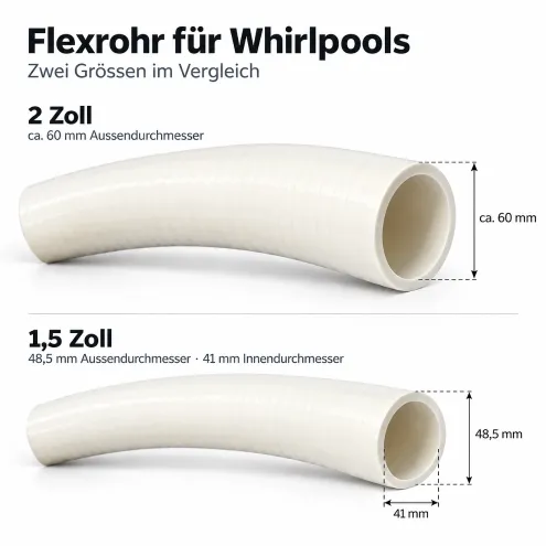 Flexrohr für Whirlpools 48 mm / 60 mm