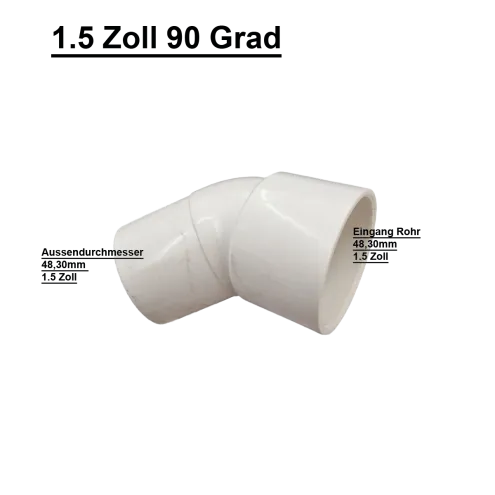 VERBINDUNGSMUFFE 1.5 ZOLL/50MM 45 GRAD
