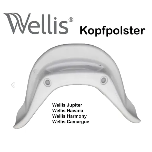 Wellis Eck-Kopfstütze AF00063 – 330 × 230 mm, hellgrau