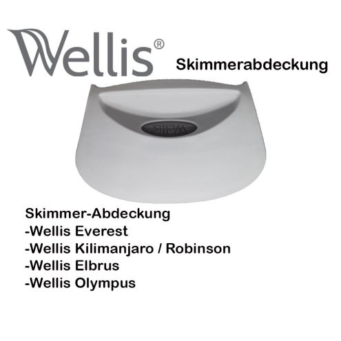 Wellis Skimmerabdeckung AKU1833 – grau, mit Logo