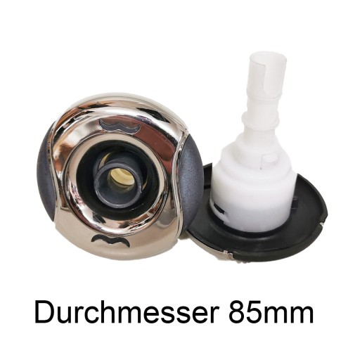 WELLIS JET &QUOT;3&QUOT; MITTEL HOLE V1 DARKGREY (85 MM DURCHMESSER