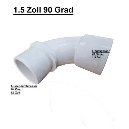 VERBINDUNGSMUFFE 1.5 ZOLL/50MM 90 GRAD