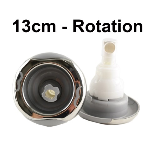 JET 5&QUOT; - 1 HOLE ROTATIONAL LIGHT GREY V1 (130MM DURCHMESSER)
